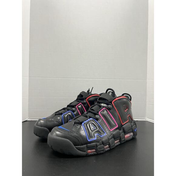 Nike Air More Uptempo Electric FD0729 001 Size 9.5 Black Blue Red Pink Pippen